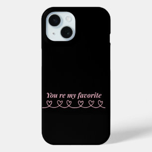 Minimale Hart Pijl Valentijn T-Shirt iPhone 15 Case