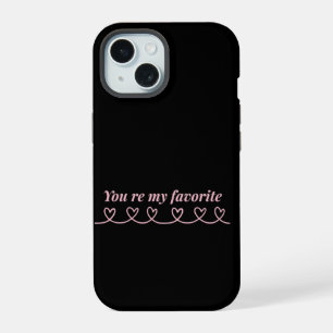 Minimale Hart Pijl Valentijn T-Shirt iPhone 15 Case