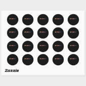 Minimale harten Alopecia Bewustheid Ronde Sticker (Vel)