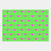 Minimale hartsvormen van liefhebbend Valentijnsdag Inpakpapier Vel (Voorkant 2)