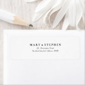 Minimale hedendaagse chique zwart-wit label (Insitu)