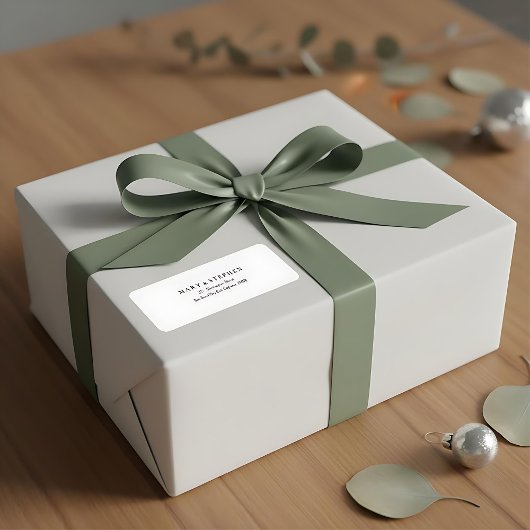 Minimale hedendaagse chique zwart-wit label