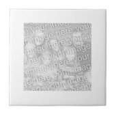 Minimale hedendaagse foto aan de witte rand tegeltje (Voorkant)