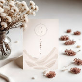 Minimale hemelse bruiloft QR-code details Informatiekaartje