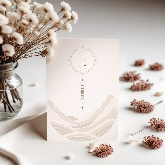 Minimale hemelse bruiloft QR-code details Informatiekaartje