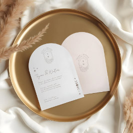 Minimale Hemelse Holistische Boho Maan & Sterren B Kaart