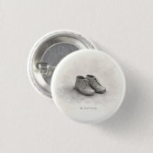 Minimale Herdenking Holocaust Dag  Ronde Button 3,2 Cm (Voorkant /achterkant)