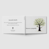 Minimale herdenking sincere sympathie gastenboek (Volledig)