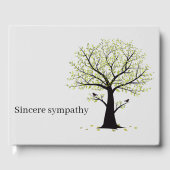 Minimale herdenking sincere sympathie gastenboek (Voorkant)