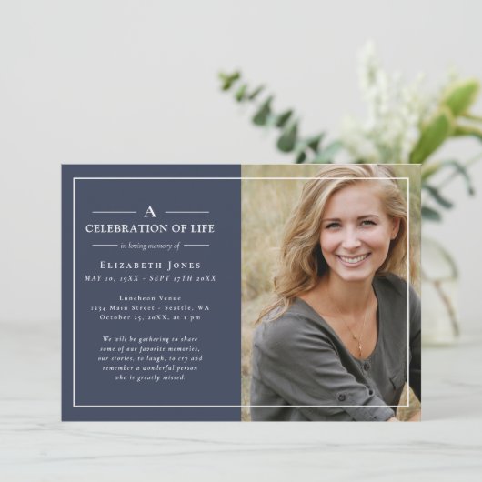 Minimale herdenking van het leven (Staand voorkant)