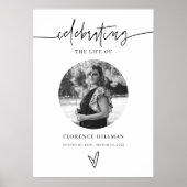 Minimale herdenkings-herfst herfst herfst poster (Voorkant)