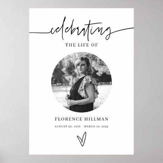 Minimale herdenkings-herfst herfst herfst poster (Voorkant)