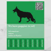 Minimale herdershond gepersonaliseerde Flyer (Voorkant)