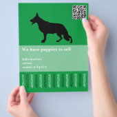 Minimale herdershond gepersonaliseerde Flyer (Hand)