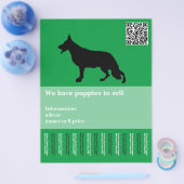 Minimale herdershond gepersonaliseerde Flyer (Enkel)