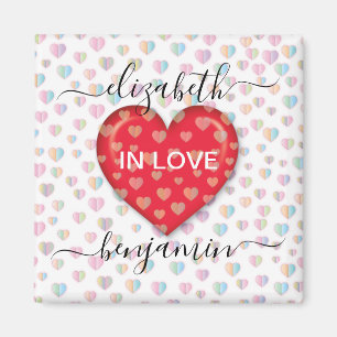 Minimale Herfst in Love Heart met hartspuwen Magneet