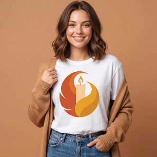 Minimale Herfst Kaars Cozy Fall T-shirt