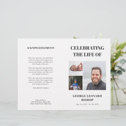 Minimale herfst van het Programma van de begrafeni (Staand voorkant)