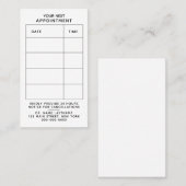 Minimale herinnering van de Tijd van de Moderne Li Afsprakenkaartje (Voorkant / Achterkant)