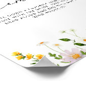 Minimale herinneringen aan wilde bloemen met bride poster (Hoek)