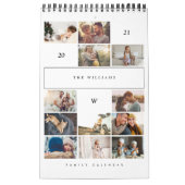 Minimale herinneringen uit de multi-fotocollage fa kalender (Hoes)