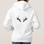 Minimale herten hoodie - Gewei achterontwerp (Achterkant)