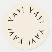 Minimale hoeveelheid benodigdheden van verkoper vo ronde sticker (Voorkant)