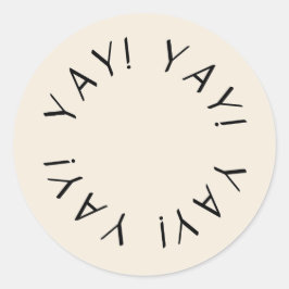 Minimale hoeveelheid benodigdheden van verkoper vo ronde sticker