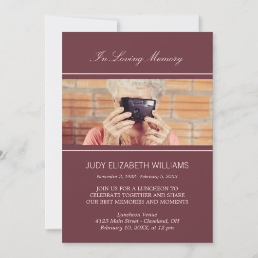 Minimale hoeveelheid geheugen | Aangepaste foto Kaart (Voorkant)