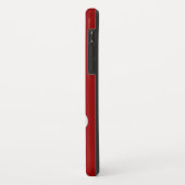 Minimale hoeveelheid rood monogram | Personalisere Case-Mate iPhone Case (Achterkant/links)