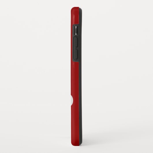 Minimale hoeveelheid rood monogram | Personalisere Case-Mate iPhone Case (Achterkant/links)