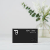 Minimale hoeveelheid wit Logo op aangepaste kleur Visitekaartje (Staand voorkant)