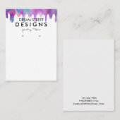 Minimale holografische Drip die Display Kaart verd Visitekaartje (Voorkant / Achterkant)