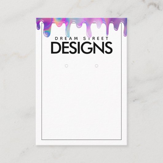 Minimale holografische kaart voor rotatieverkennin visitekaartje (Voorkant)