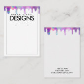 Minimale holografische kaart voor rotatieverkennin visitekaartje (Voorkant / Achterkant)