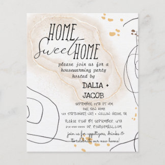 Minimale Home Sweet Home Housewarming Party