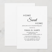 Minimale Home Sweet Home Housewarming Party Kaart (Voorkant / Achterkant)