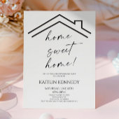Minimale Home Sweet Home Housewarming Party Kaart