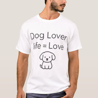 Minimale Hond Liefhebber Leven Staat Gelijk Aan Li T-shirt