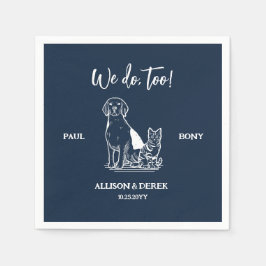 Minimale hondenbont servet