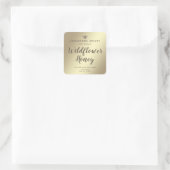 Minimale honinghoningbijenhoningpot vierkante sticker (Tas)