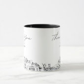 Minimale Honolulu-huwelijkscustom-bruine mok (Midden)