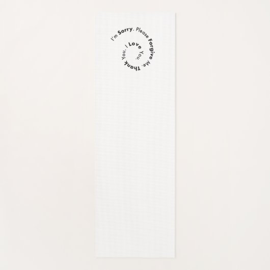 Minimale hooponopono yogamat (Voorkant)