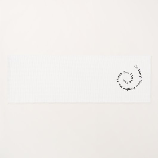 Minimale hooponopono yogamat (Voorkant (horizontaal))