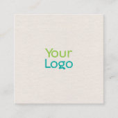 Minimale hotdogwinkel vierkante visitekaartje (Voorkant)