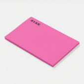 Minimale hotroze persoonlijke post-it notities post-it® notes (Schuin)