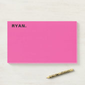 Minimale hotroze persoonlijke post-it notities post-it® notes (Op bureau)