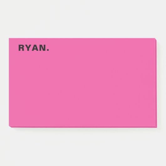 Minimale hotroze persoonlijke post-it notities post-it® notes (Voorkant)