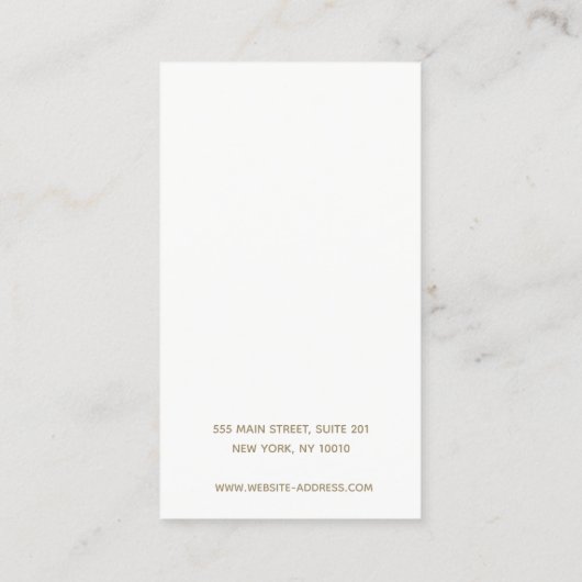 Minimale houder voor veroudering met segmentering visitekaartje (Achterkant)