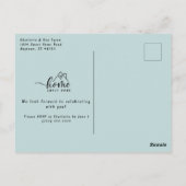 Minimale huiszoete huishouding briefkaart (Achterkant)